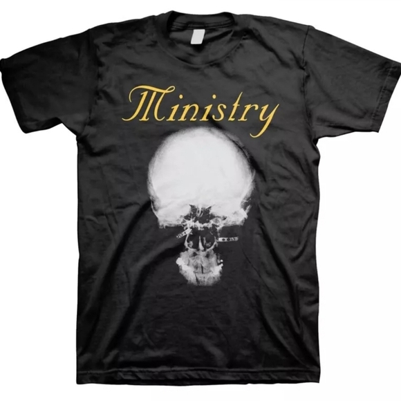 M&O Gold Other - Ministry Mind Skull Heavy Metal Band Shirt